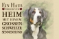 Preview: Metallschild Schweizer Sennenhund